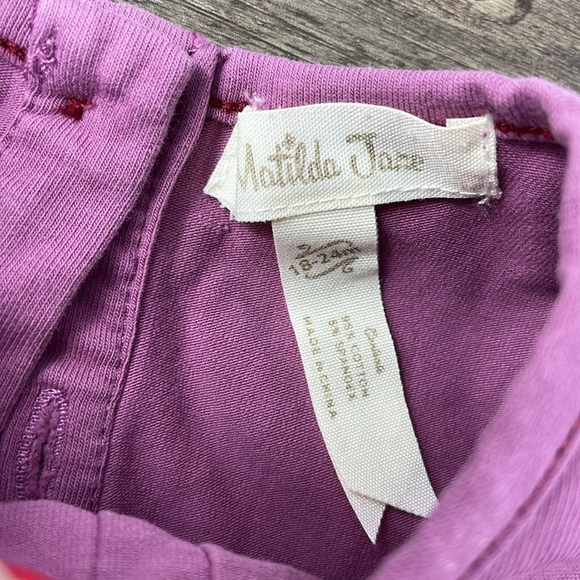 Matilda Jane Little Girls Maroon Purple Quinn Dress, Diaper Cover 18-24 Months - Picture 2 of 7